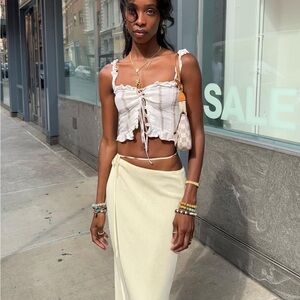 Reformation Tie Top XSMALL